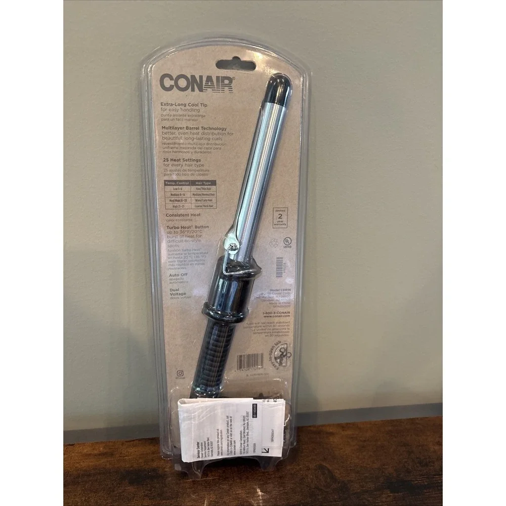 NEW Conair Instant Heat Curling Iron 3/4 inch Black Defined Curls